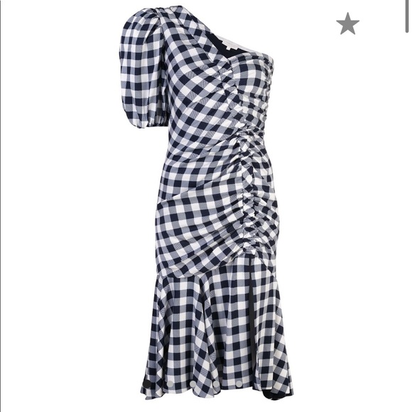 Jonathan Simkhai Dresses & Skirts - Jonathan Simkhai One Shoulder Gingham Dress